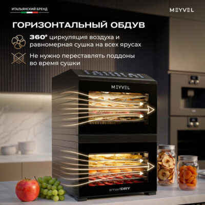 Дегидратор Meyvel MDH15-1P2(Black) — изображение 6