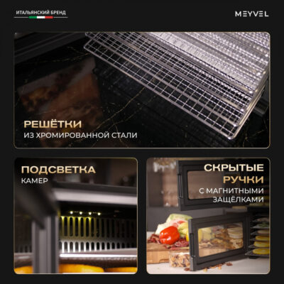 Дегидратор Meyvel MDH15-1P2(Black) — изображение 11